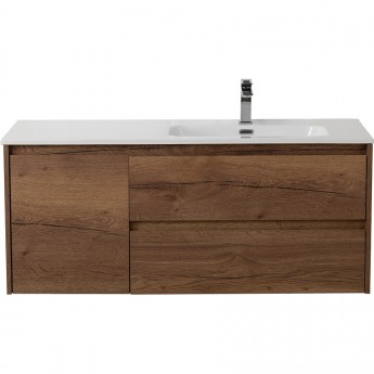 База под раковину подвесная BELBAGNO KRAFT-1200-2C-1A-SO-RT-R с двумя выкатными ящиками и одной распашной дверцей, правосторонняя, Rovere Tabacco, 1200x460x500 База под раковину подвесная BELBAGNO KRAFT-1200-2C-1A-SO-RT-R с двумя выкатными ящиками и одной распашной дверцей, правосторонняя, Rovere Tabacco, 1200x460x500