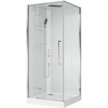 Душевая кабина BELBAGNO UNO UNO-CAB-A-1-90-C-Cr-Bi-TOP-L 90x90x212,5 см L