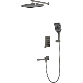 Душевой комплект BELBAGNO DUE DUE-VDSET-GM 310x210 мм, со смесителем