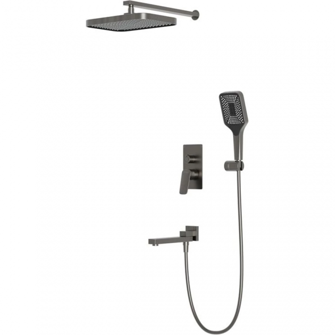 Душевой комплект BELBAGNO DUE 310x210 мм, со смесителем DUE-VDSET-GM