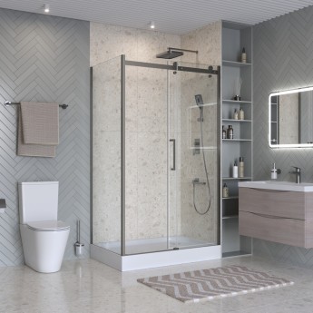 Душевой уголок BELBAGNO MARINO-2-AH-1-110/90-C-GM Душевой уголок BELBAGNO MARINO-2-AH-1-110/90-C-GM