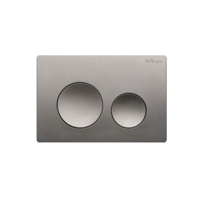 Кнопка смыва BELBAGNO оружейная сталь BB-03C-GM