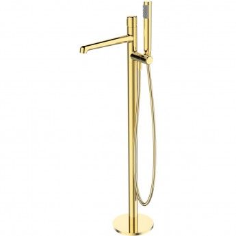 Смеситель напольный для ванны BELBAGNO UNO UNO-FMT-ORO Смеситель напольный для ванны BELBAGNO UNO UNO-FMT-ORO