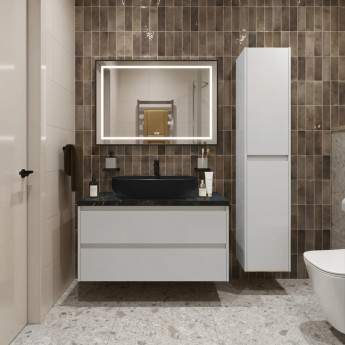 Тумба Bianco Opaco 100 см BELBAGNO KRAFT KRAFT100BO-KEPMNO-1084H301-SET Тумба Bianco Opaco 100 см BELBAGNO KRAFT KRAFT100BO-KEPMNO-1084H301-SET