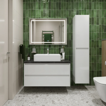 Тумба Bianco Opaco 100 см BELBAGNO KRAFT KRAFT100BO-KEPMNO-1338-SET Тумба Bianco Opaco 100 см BELBAGNO KRAFT KRAFT100BO-KEPMNO-1338-SET