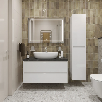 Тумба Bianco Opaco 100 см BELBAGNO KRAFT KRAFT100BO-KEPMNO-1346-SET Тумба Bianco Opaco 100 см BELBAGNO KRAFT KRAFT100BO-KEPMNO-1346-SET