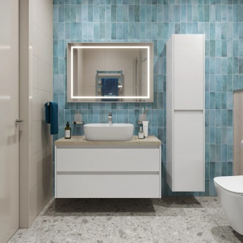 Тумба Bianco Opaco 80 см BELBAGNO KRAFT KRAFT100BO-KEPMCO-1302-SET Тумба Bianco Opaco 80 см BELBAGNO KRAFT KRAFT100BO-KEPMCO-1302-SET