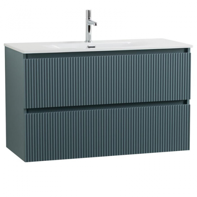 Тумба под раковину BELBAGNO подвесная голубая матовая UNO-1200-2C-SO-AO