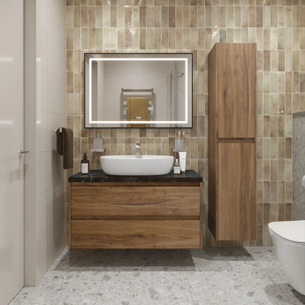 Тумба Rovere Tabacco 100 см BELBAGNO KRAFT KRAFT100RT-KEPMNO-1346-SET Тумба Rovere Tabacco 100 см BELBAGNO KRAFT KRAFT100RT-KEPMNO-1346-SET