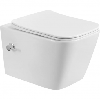 Унитаз подвесной BELBAGNO KRAFT BB7106CH-TOR-BS/SC безободковый