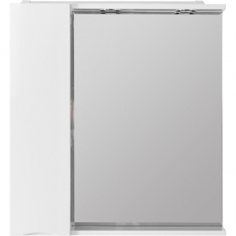 Зеркальный шкаф 70x75 см Bianco Lucido BELBAGNO MARINO MARINO-SPC-700/750-1A-BL-P-L Зеркальный шкаф 70x75 см Bianco Lucido BELBAGNO MARINO MARINO-SPC-700/750-1A-BL-P-L
